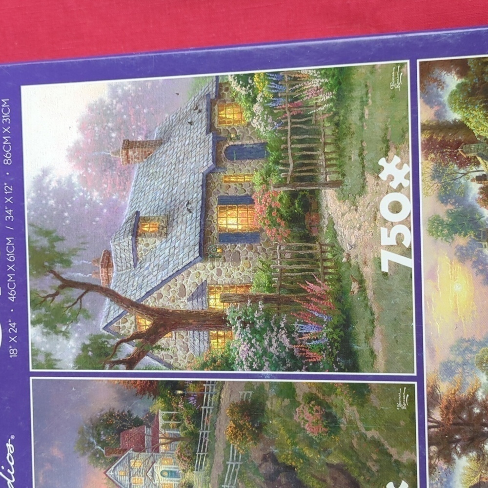 4 Bargain Jigsaw Puzzles Art By Thomas Kinkade and Alexander Chen - Picture 4 of 15